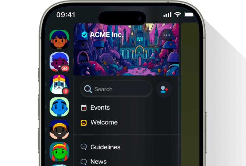 Community app User Interface